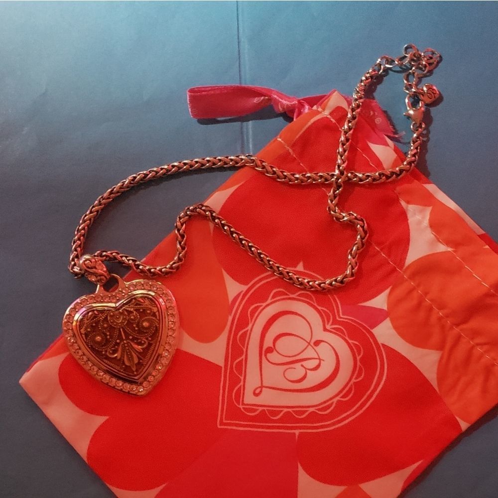Brighton DEVOTION HEART RED SONG Crystals Necklace 😍 GORGEOUS! - Picture 10 of 10